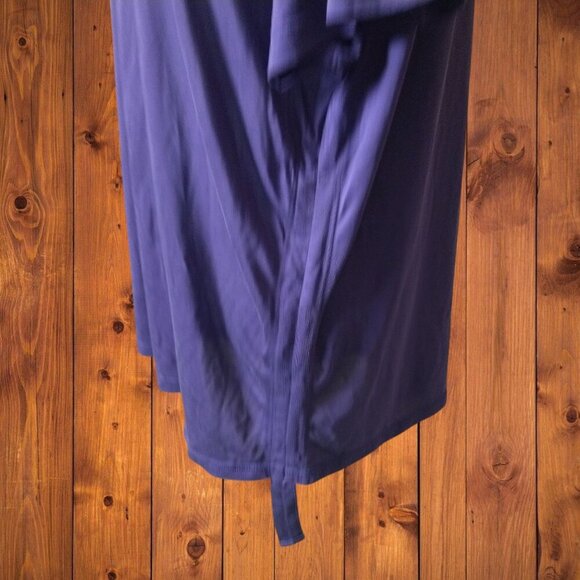 TOTALLY PINK WOMEN'S XXL (20) SHORT SLEEVE PURPLE T-SHIRT PULLOVER RUCHED SIDES - Picture 2 of 4